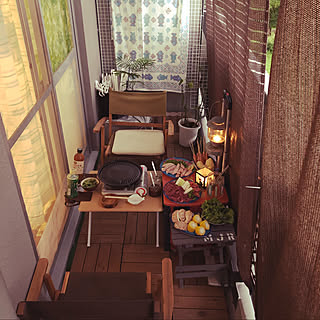 ベランダバーベキューのインテリア実例 Roomclip ルームクリップ
