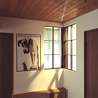 男性の、3LDK、家族住まいの「壁/天井」についてのインテリア実例