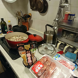 キッチン/キッチンというより台所/おいしいものつくってまーす!/おきょうさんのおすすめ!/つつみかくさない日常。笑。...などのインテリア実例 - 2018-06-16 20:21:07