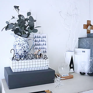 棚/シンプル/白黒/マンションインテリア/海外インテリアに憧れる...などのインテリア実例 - 2020-01-27 22:42:29