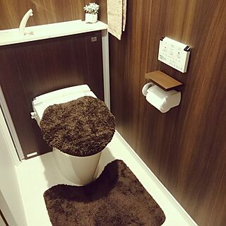 バス/トイレ/タンク収納型トイレ/念願の/落ち着くトイレのインテリア実例 - 2017-01-24 22:14:46