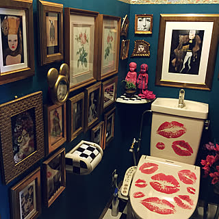 バス/トイレ/イマジンウォールペイント/壁紙屋本舗/ボタニカルアート/ウォールステッカー...などのインテリア実例 - 2018-09-17 09:52:59
