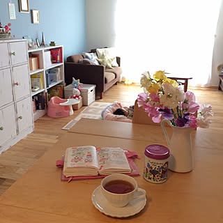 リビング/ほぼ日手帳/ティータイム/スイートピーのインテリア実例 - 2014-02-12 11:10:31