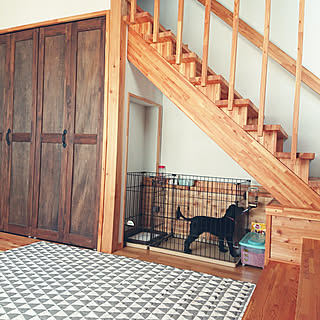 部屋全体/階段下dogスペース/愛犬モクちゃんU^ェ^U/和室をキッズ&dogスペースに☆/いつもいいねやコメありがとうございます♡...などのインテリア実例 - 2017-08-21 10:22:00