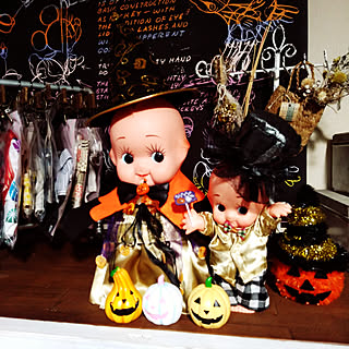棚/ハロウィン/キューピーちゃん/DIYのある暮らし/DIY...などのインテリア実例 - 2019-09-14 22:21:16