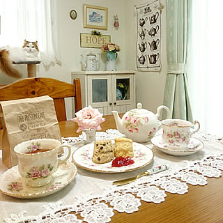 机/海外インテリアに憧れる/ティータイム/パラゴン/ヴィクトリアナローズ...などのインテリア実例 - 2019-10-22 13:55:14