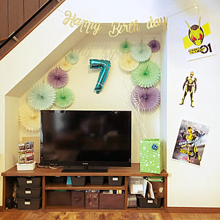 こどもと暮らす。/誕生日パーティ/お誕生日おめでとう♡/10000人の暮らし/ダイソー...などのインテリア実例 - 2020-02-18 17:11:16