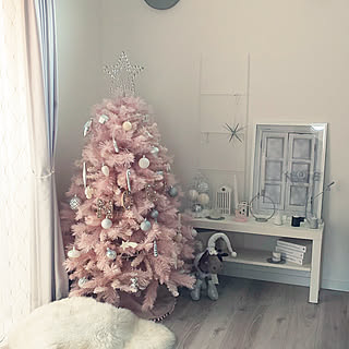 リビング/クリスマス/フランフラン/Francfranc/ピンクのクリスマスツリー...などのインテリア実例 - 2019-11-24 12:31:07