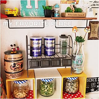 キッチン/スタバの瓶/ガチャガチャ/スパイス入れ/スパイスラック...などのインテリア実例 - 2016-10-04 14:54:20