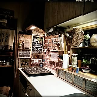 キッチン/素敵なお家作り/グリーン依存症♥/今あるものを可愛く使う/ライクミックス...などのインテリア実例 - 2016-06-28 07:34:42