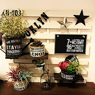 玄関/入り口/リメイク缶/ブルックリンスタイル/いなざうるす屋さん×nikoand.../ニコざうるす...などのインテリア実例 - 2017-03-21 15:37:33