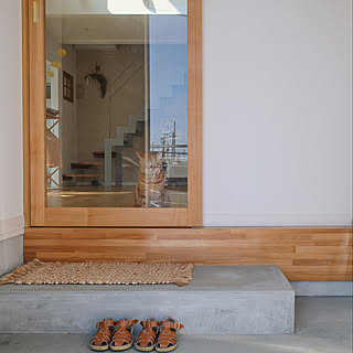 玄関 入り口 ガラスドアのインテリア実例 Roomclip ルームクリップ