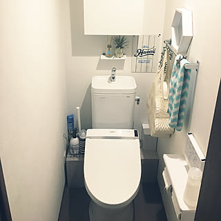 バス/トイレ/スッキリさせたい/トイレ 配線隠し/なんとかしたい/賃貸でも諦めない!...などのインテリア実例 - 2018-02-20 23:28:24