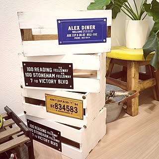 棚/ウッドボックス/セリア/10分でできる/プレートのインテリア実例 - 2016-10-25 22:24:43