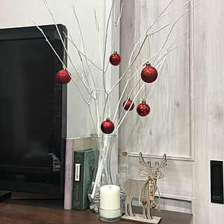 クリスマス 白い枝のインテリア実例 Roomclip ルームクリップ