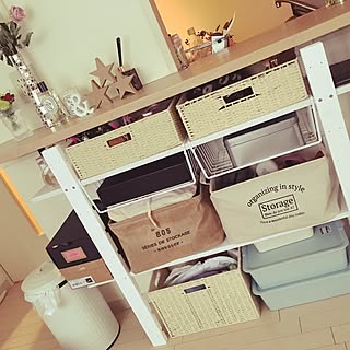 棚/白ベース/可愛いだけじゃダメ/使い勝手も重視/奥行き25㎝棚...などのインテリア実例 - 2017-02-01 15:34:03