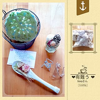 机/素敵な1日であります様に+..・* ❁/可愛いが詰まっている❤︎/hiroさんのハンドメイド品 *+❁/hiroさん 有難う!(≧∇≦)...などのインテリア実例 - 2015-04-28 11:15:57