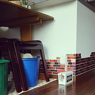 セリア ウォールラインステッカー レンガ のインテリア実例 Roomclip ルームクリップ