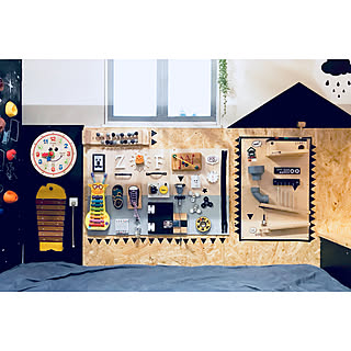 壁/天井/ピタゴラスイッチ風ボール転がし/キッズスペース/busy board/建売住宅...などのインテリア実例 - 2019-01-20 09:46:31