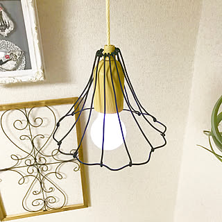机/電池式LED電球/ワイヤークラフトが楽しい/ワイヤークラフト♪/電池式LEDライト...などのインテリア実例 - 2018-04-18 22:43:04
