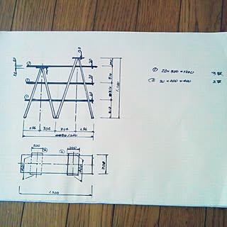 DIY⇒カフェ棚♥/●主人のDIY●/カフェ棚⇒設計図♥/参考に...♥/2016.12.9♥...などのインテリア実例 - 2016-12-09 21:56:32