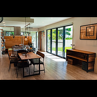 部屋全体/DIY/カフェ風/ヴィンテージ/見せる収納...などのインテリア実例 - 2018-08-19 09:40:07