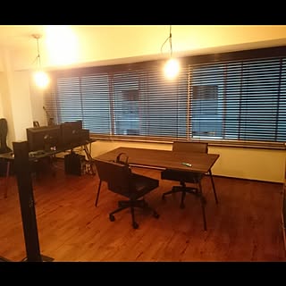 ブラインド/ニチベイ/ウッドブラインド/部屋全体/メンズ部屋のインテリア実例 - 2015-10-26 12:18:10