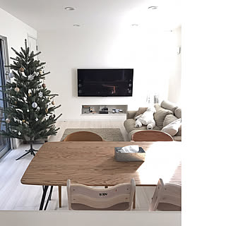 部屋全体/クリスマス/クリスマスツリー/ダイニングテーブル/マイホーム...などのインテリア実例 - 2017-12-15 22:00:50
