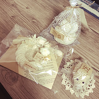 壁/天井/リース編み編み/イノシシ編み編み/おまけが豪華/Ronさんの作品❤/ご縁に感謝♡...などのインテリア実例 - 2018-12-28 18:32:54