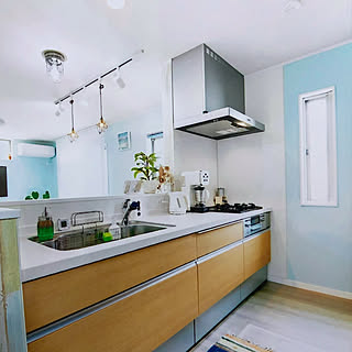 アクセントクロス マリンブルーのインテリア実例 Roomclip ルームクリップ