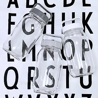 デザインレターズ/ガラスボトル/新商品/プチプラ雑貨/モノトーン白黒...などのインテリア実例 - 2019-09-13 16:14:30