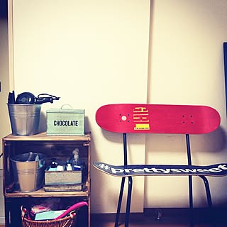 Diy スケボーチェアのインテリア 手作りの実例 Roomclip ルームクリップ
