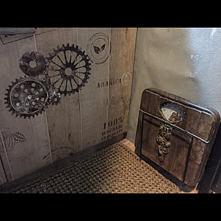 バス/トイレ/ディッシュスタンド/セリア/体重計リメイク/アナログ体重計...などのインテリア実例 - 2017-12-31 20:12:35