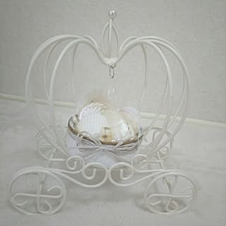 milkちゃんからのサプライズ♡/milkちゃんシェルアレンジメント♡/馬車/テメちゃんスタイル♡/ホワイトインテリア...などのインテリア実例 - 2017-06-01 09:36:41