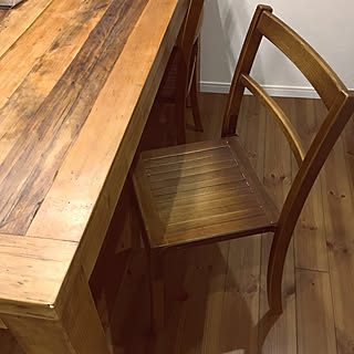 パイン材のテーブル/リビングテーブル/ダイニングテーブル＆チェア/ヴィンテージ/古材テーブル...などのインテリア実例 - 2020-02-20 23:17:54