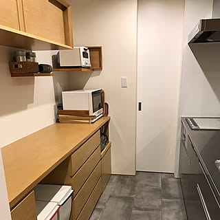 キッチン/タイル/キッチン背面収納/マイホーム記録/キッチン背面...などのインテリア実例 - 2017-08-22 22:59:25