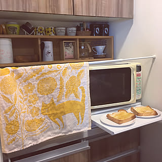 鹿児島睦/突っ張り棒/レンジ台/電子レンジ周り/家電下ラック...などのインテリア実例 - 2020-01-13 10:16:28