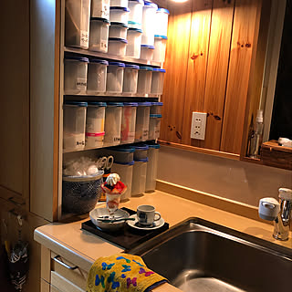 ふくろうのコーヒーカップ/パフェグラス/骨董食器/ついでにお掃除/タッパーウェア...などのインテリア実例 - 2020-01-13 20:57:02
