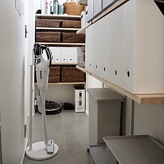 パントリー収納/無印良品/ニトリ/収納/山善クリーナースタンド...などのインテリア実例 - 2017-08-26 12:35:11
