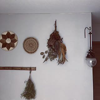 ダイソー木材/アンティークランプ/玄関/スワッグ/シンプルな暮らし...などのインテリア実例 - 2018-11-10 12:48:50