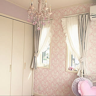 カーテン ゆめかわいいのおしゃれなインテリア 部屋 家具の実例 Roomclip ルームクリップ