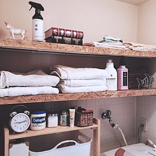 脱衣所 突っ張り棒のインテリア実例 Roomclip ルームクリップ