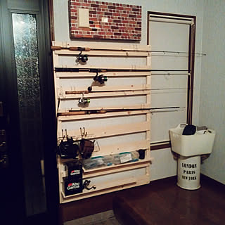 Diy 釣竿収納のインテリア 手作りの実例 Roomclip ルームクリップ Diy 釣竿収納のインテリア 手作りの実例 Roomclip ルームクリップ