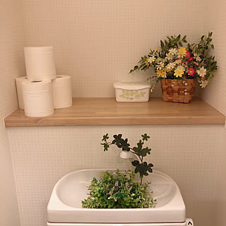 造花アレンジ トイレ掃除のインテリア実例 Roomclip ルームクリップ