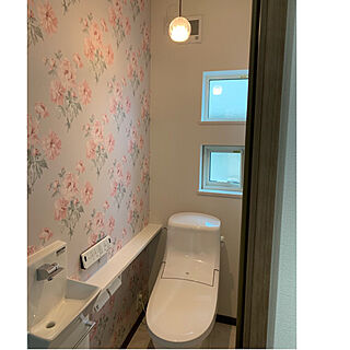 トイレ ローラアシュレイの壁紙のインテリア実例 Roomclip ルームクリップ