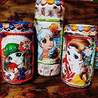 部屋全体/JUNK/昭和レトロ/リメ缶/ハンドメイド...などのインテリア実例 - 2017-04-04 22:08:48