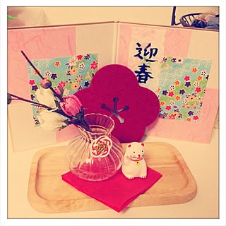 棚/ダイソー/セリア/ナチュラルキッチン/お正月飾りのインテリア実例 - 2012-12-28 18:44:54