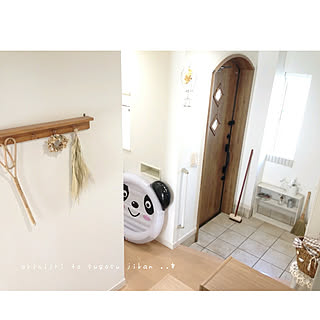 ナチュラル カインズホームのデッキブラシのインテリア実例