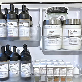 2019.4.13/オイルボトル/スパイスボトル/冷蔵庫の中/冷蔵庫収納...などのインテリア実例 - 2019-04-13 06:05:02