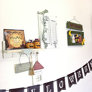秋/いつもいいねやコメありがとうございます♡/ハロウィン/100均アイテム/壁/天井のインテリア実例 - 2019-10-09 08:07:37